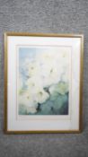 Karen Armitage - A framed and glazed signed limited edition print of flowers. Edition 72/250. H.54