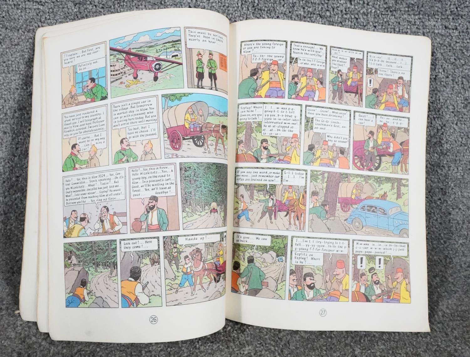 A collection of twelve vintage Tintin comics. H.31 W.23 - Image 14 of 24