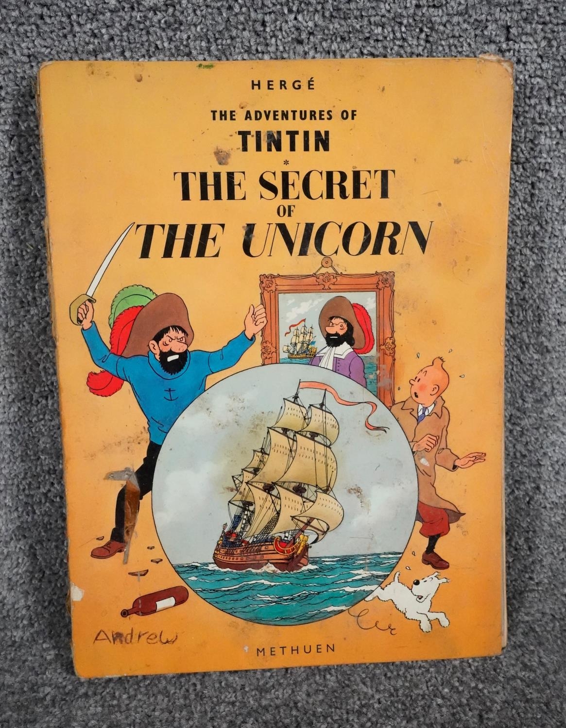 A collection of twelve vintage Tintin comics. H.31 W.23 - Image 19 of 24