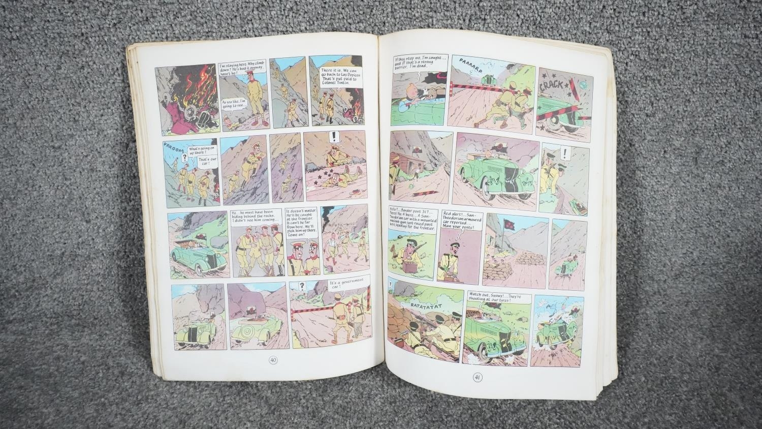 A collection of twelve vintage Tintin comics. H.31 W.23 - Image 8 of 24