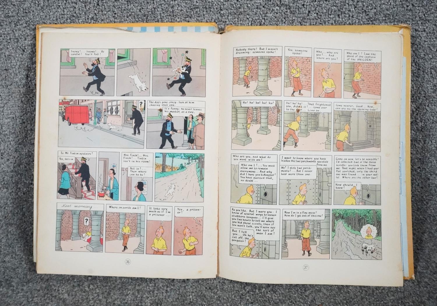 A collection of twelve vintage Tintin comics. H.31 W.23 - Image 20 of 24