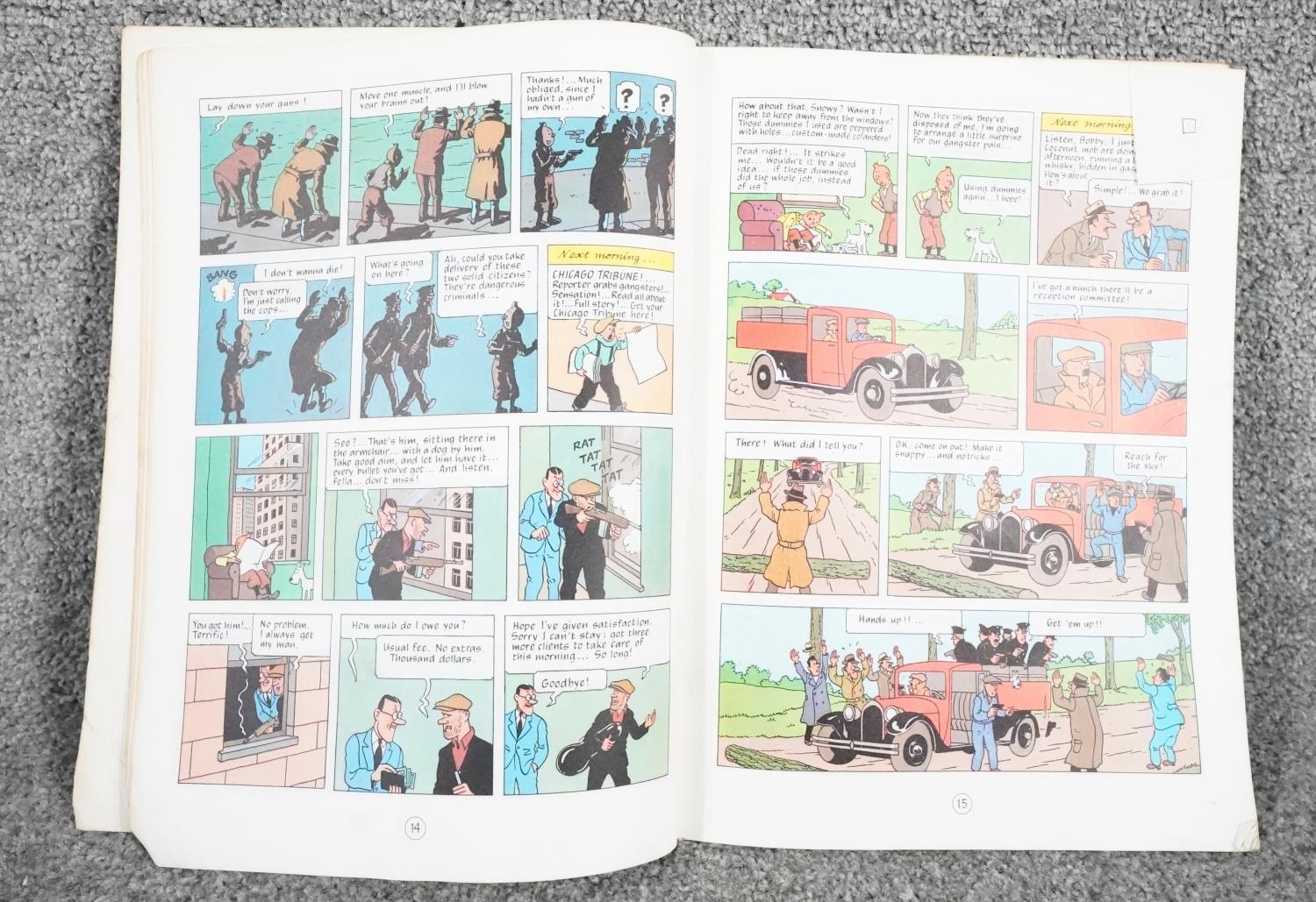 A collection of twelve vintage Tintin comics. H.31 W.23 - Image 10 of 24