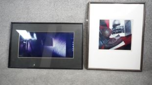 Two framed and glazed photographic abstract prints by Valerie Josephs. H.61 W.49