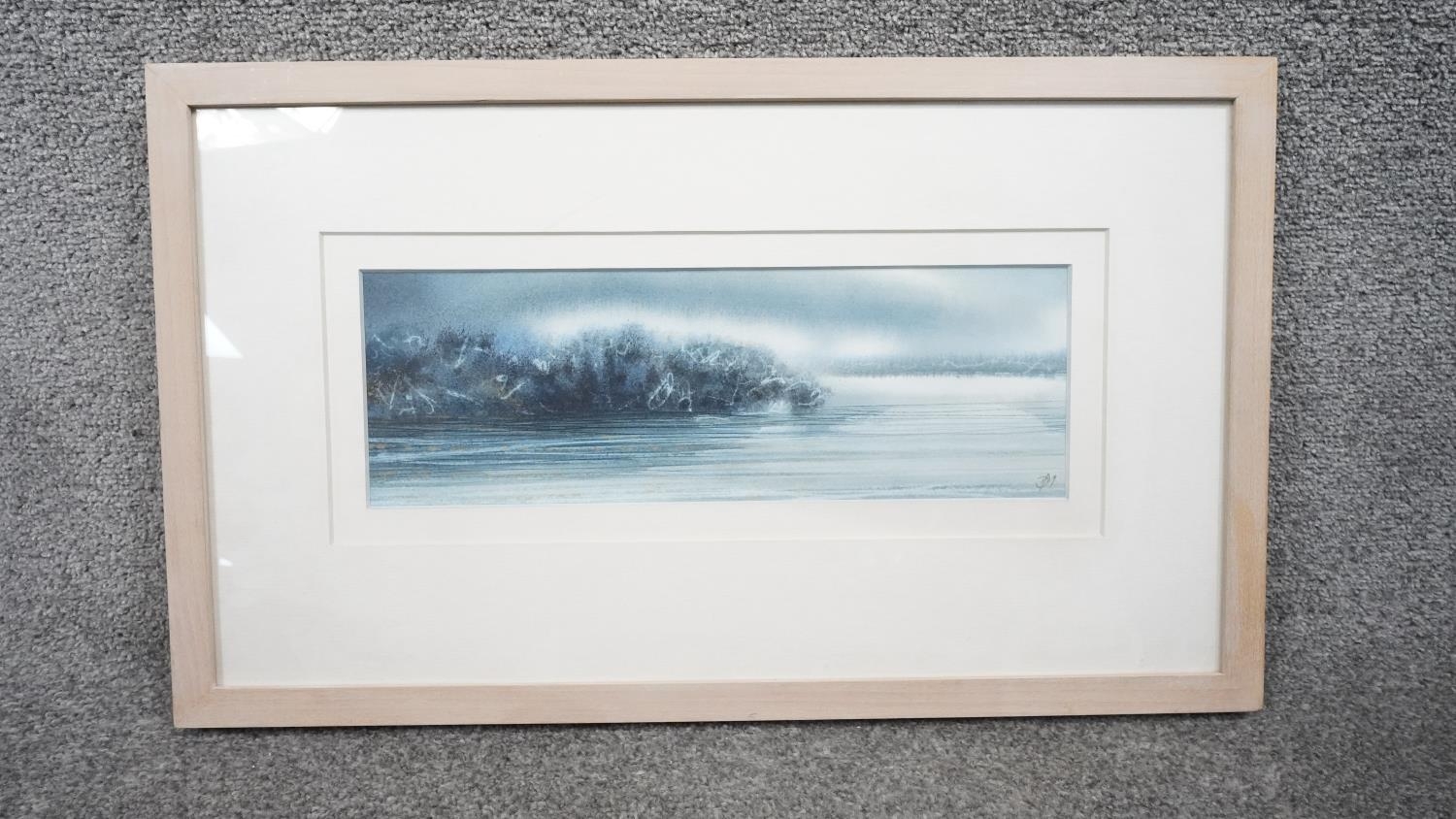 Deborah Walker, A framed and glazed mixed media on paper, 'Winter Light, Branston', monogram lower - Image 2 of 7