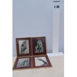 A set of four prints of Rodin works.