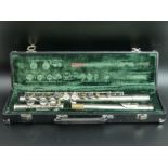 A Salem flute in a plush lined fitted hard case. UK Postage £12.