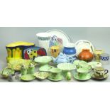 Various Art Deco pottery including, Poole, Carlton Ware and Crown Ducal. Collection only.