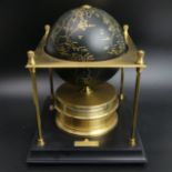 The Royal Geographical Society World Clock, circa 1980. 27 cm high. UK Postage £20.