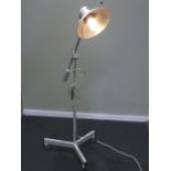 Retro, adjustable, freestanding spotlight. 140 cm high base 57 cm wide. UK Postage £30.