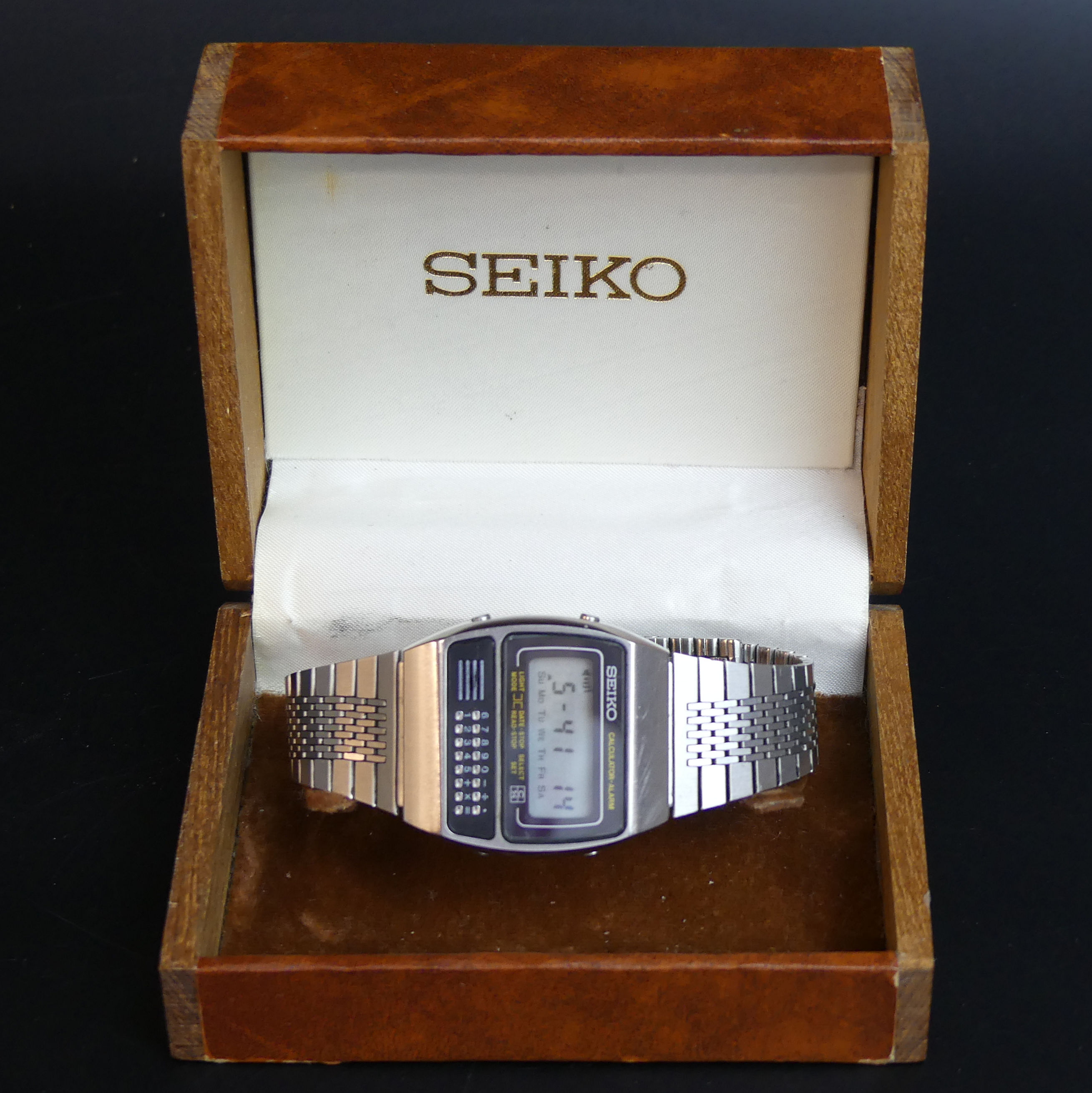 Vintage Seiko calculator-alarm C359-5000, gents watch. UK Postage £15.