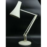 White angle-pose type desk or table lamp. 80 cm max height. UK Postage £25.