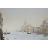 Roy Petley signed water colour of Venice in a gilt frame. 60 cm x 77 cm.