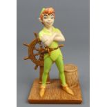 Royal Doulton china figure of Peter Pan (boxed). UK Postage £15.