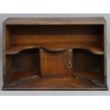 Old mahogany single door cupboard, shelf unit. 39 cm x 24 cm. UK Postage £20.