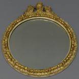 Early 20th century gilt framed mirror. 50 cm x 42 cm. Collection only.