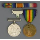 World War I medal L-42062 DVR CWS Piggott RA, a World War II medal and a medal bar. UK Postage £12.