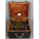 Vintage Lachenal of London 21 button squeeze box and case. 19 x 17 cm. UK Postage £20.