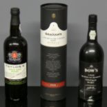 A bottle of Taylors chip dry Port, A Dow's 1988 Vintage Port and a Graham's Late Vintage bottle of