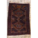 An old Middle Eastern prayer rug. UK Postage £20.