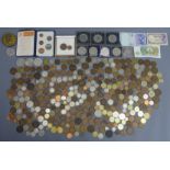 Various coinage, mostly pre-decimal, some commemorative and silver examples. UK Postage £15.