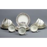 Royal Albert Crown China part tea set comprising of eight cups and saucers and six side plates. UK