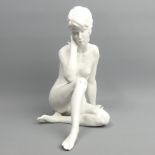 Fine Kaiser German porcelain nude figurine No. 489 by W. Gawantka. 23 cm high. UK Postage £16.