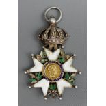 French Legion d' Honneur silver and enamel medal, awarded in 1806 for Bravery in Action. UK