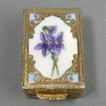 Austrian silver and enamel snuff box, circa 1900. 42 x 27 x 14 mm. 24.8 grams. UK Postage £12.