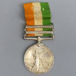 Two South Africa campaign medals one with Transvaal, Orange Free State and Cape Colony bars the