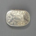 George III silver vinaigrette, Joseph Willmore Birmingham 1812. 24 mm wide. 6.1 grams. UK Postage £