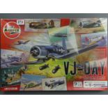 Airfix VJ-Day 9 model kits 72 scale, sealed, as new. 56 x 38 cm. UK Postage £16.