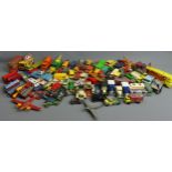 An uncollated collection of Corgi and Matchbox die cast vehicles. UK Postage £20.