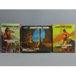 Aurora boxed model kits - Prehistoric scenes Cromagnon Man and Woman and a cave. UK Postage £15.