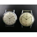 Two vintage manual wind watches, a Muralt 15 jewel and a Camerer cuss and co. 33 mm dia. UK