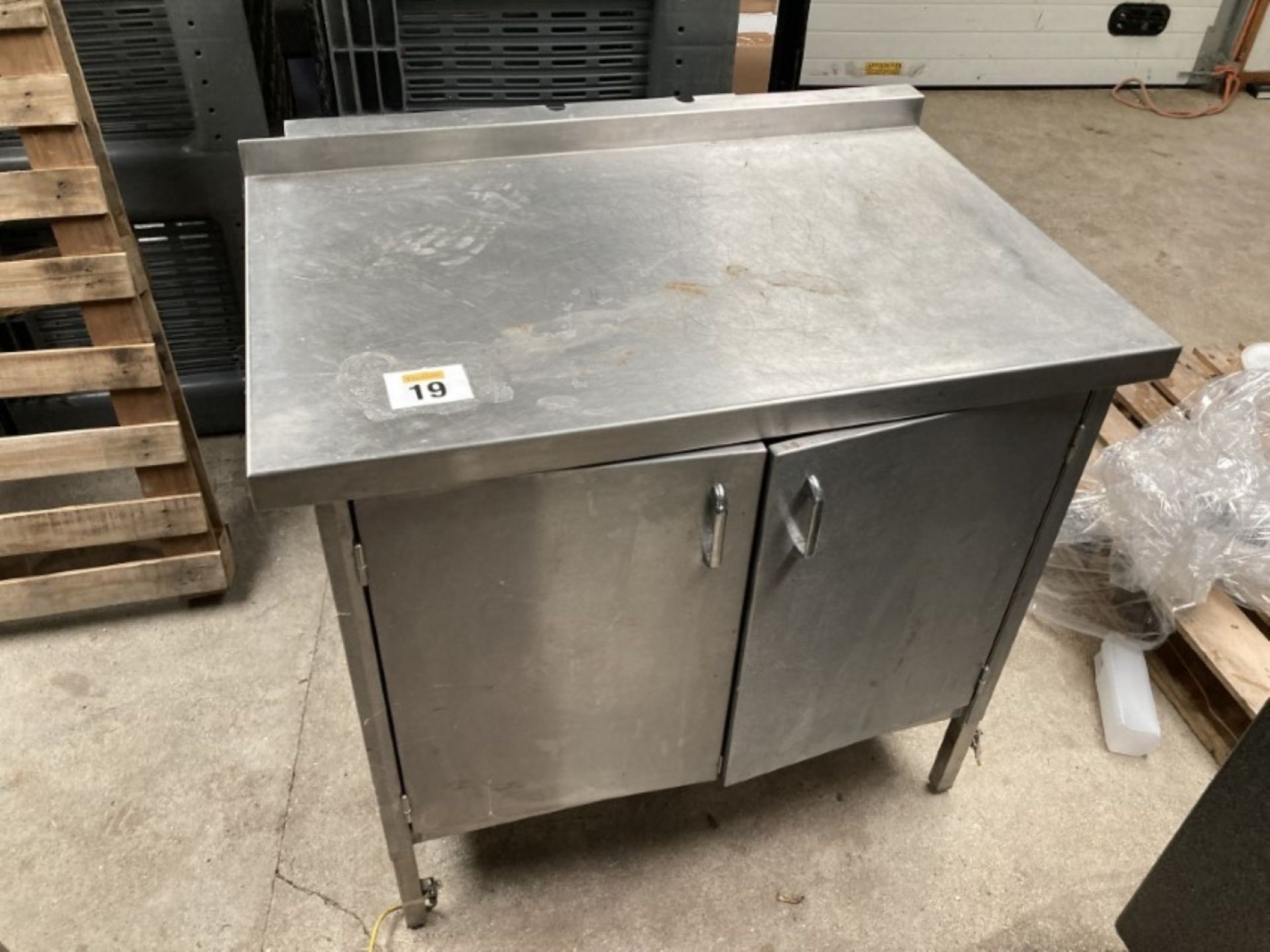 STAINLESS STEEL STORAGE CUPBOARD