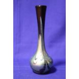 A RICHARD GOLDING PATTERN OKRA GLASS VASE