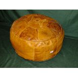 A VINTAGE EASTERN STYLE POUFFE DIA. 48 CM