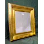 A MODERN GILT FRAMED LAURA ASHLEY WALL MIRROR 70 x 70 cm