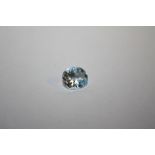 A 5.32CT OVAL CUT BLUE TOPAZ STYLE STONE