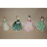 THREE ROYAL DOULTON LADY FIGURES COMPRISING GRACE HN3699, HOPE HN4097 AND SARAH HN3978 TOGETHER WITH
