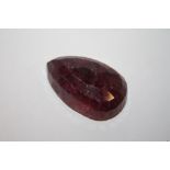 A MODERN LARGE RED AFRICAN RUBY STYLE STONE