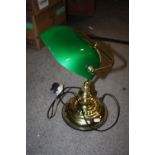 A MODERN BANKERS LAMP