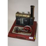 A VINTAGE DOLL ET CIE STATIC STEAM ENGINE