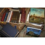 A QUANTITY OF VINTAGE BOOKS, MAPS