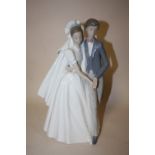 A NAO BRIDE AND GROOM FIGURE GROUP