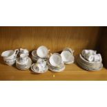 A COLLECTION OF ROYAL WORCESTER 'JUNE GARLAND' TEA & DINNERWARE