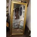 A LARGE MIRROR, APPROX. 170 X 80 CM