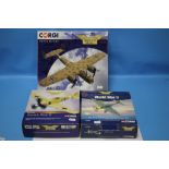 THREE BOXED CORGI LIMITED EDITION AEROPLANES, CONSISTING OF "DORNIER DO 17 Z-1", "JUNKERS JU 87b-