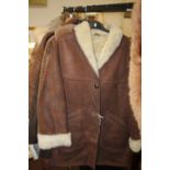 A COLLECTION OF FUR COATS, A STOLE AND A SHEEPSKIN