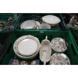 TWO TRAYS OF TEA & DINNERWARE (TRAYS NOT INCLUDED)